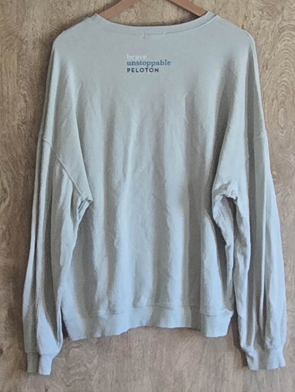 Peloton Light Green Pullover Sweatshirt - Picture 2 of 4